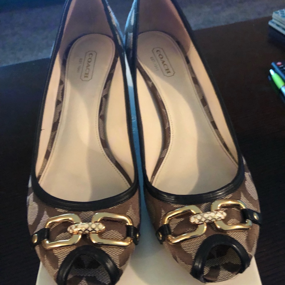Coach Shelby wedge shoes - Picture 2 of 4